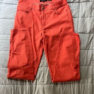 LAFAYETTE 148 red/orange skinny jeans